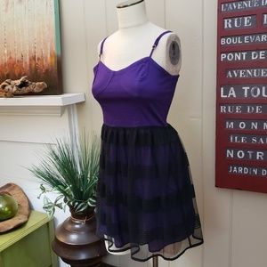 aeropostale striped skirt purple dress
